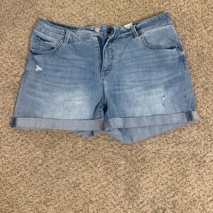 Time and Tru Light Blue Denim Shorts